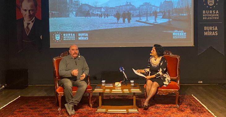 ‘Bursa Bellek- Kent Söyleşileri’nin ilk konuğu Ezel Akay oldu