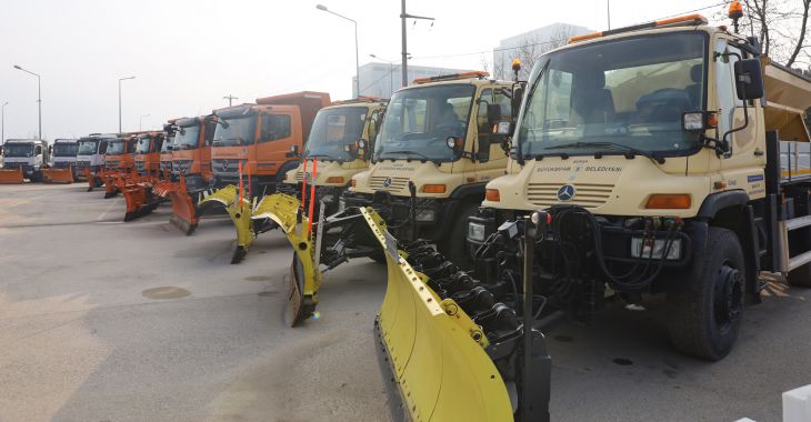 Büyükşehir karla mücadeleye hazır