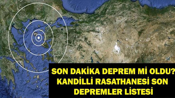 SON DAKİKA DEPREM! 5 Şubat Ege Denizi’nde deprem mi oldu, nerede, kaç şiddetinde?