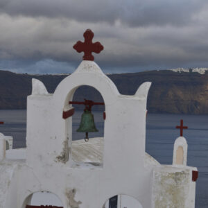 Santorini’de hayat durdu