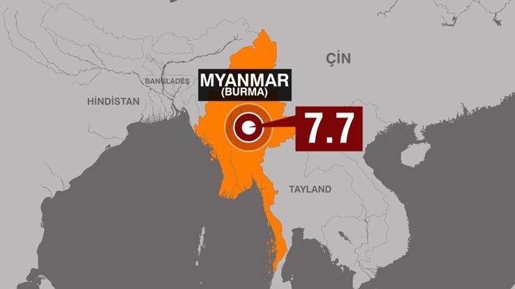 SON DAKİKA HABERİ…Myanmar’da 7.7 büyüklüğünde deprem! Kuvvetli sarsıntı, Çin ve Tayland’da da hissedildi…