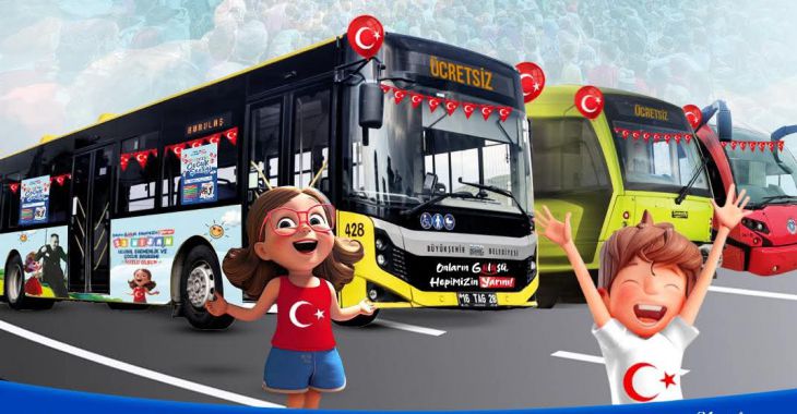 23 Nisan’da toplu ulaşım ücretsiz