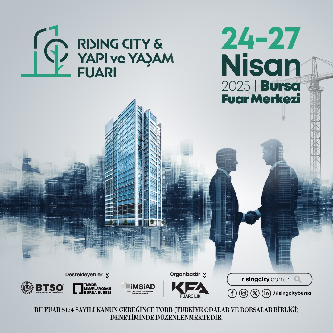 Rising City & Yapı ve Yaşam Fuarı 24 Nisan’da Kapılarını Açıyor
