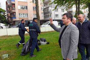 Başkan Erkan Aydın 1 Mayıs’ta emekçilerin yanında