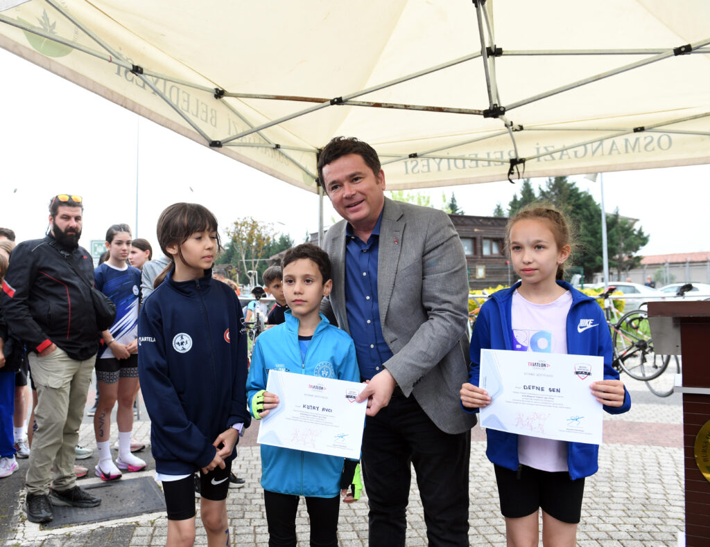 Genç sporcuların duatlon heyecanı