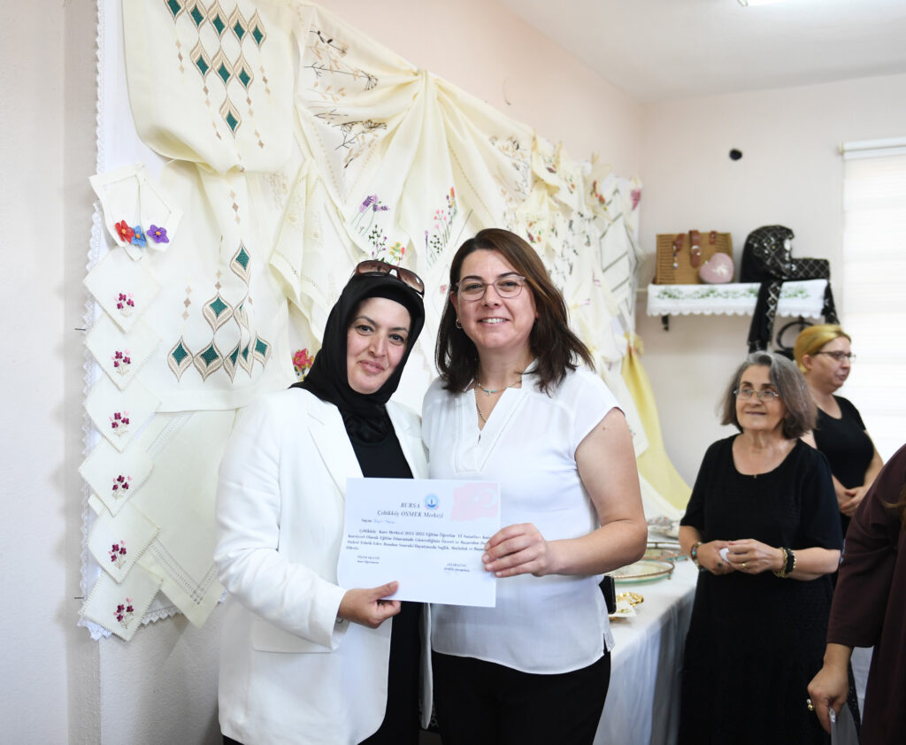 OSMEK kursiyerlerinden göz kamaştıran eserler