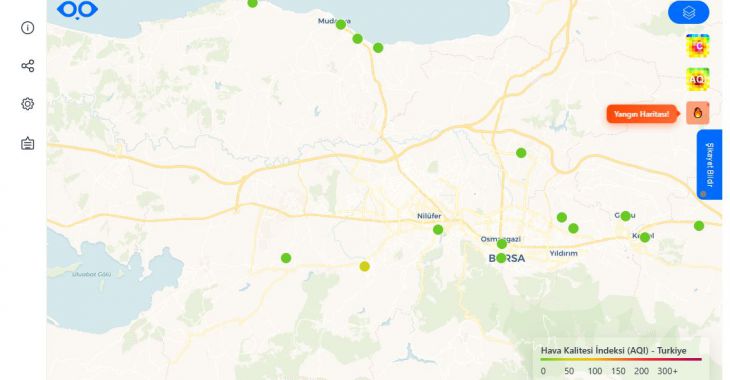 Büyükşehir’den yangın noktalarını anlık gösteren sistem
