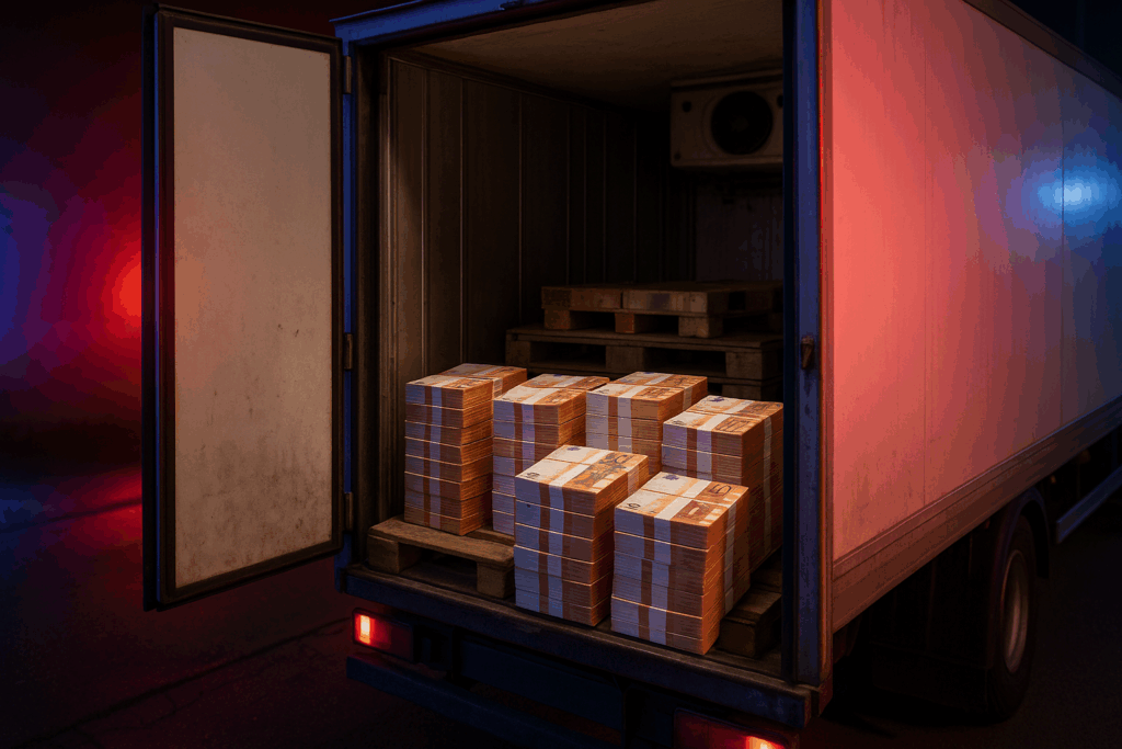 Aracın gizli bölmesinden servet çıktı