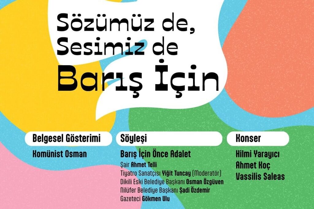 Barışın sesi Nilüfer’de yükselecek