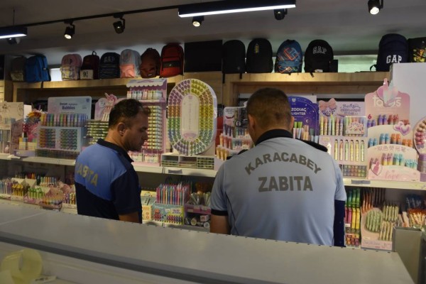 Karacabey Zabıta ekiplerinden okul öncesi kırtasiye denetimi