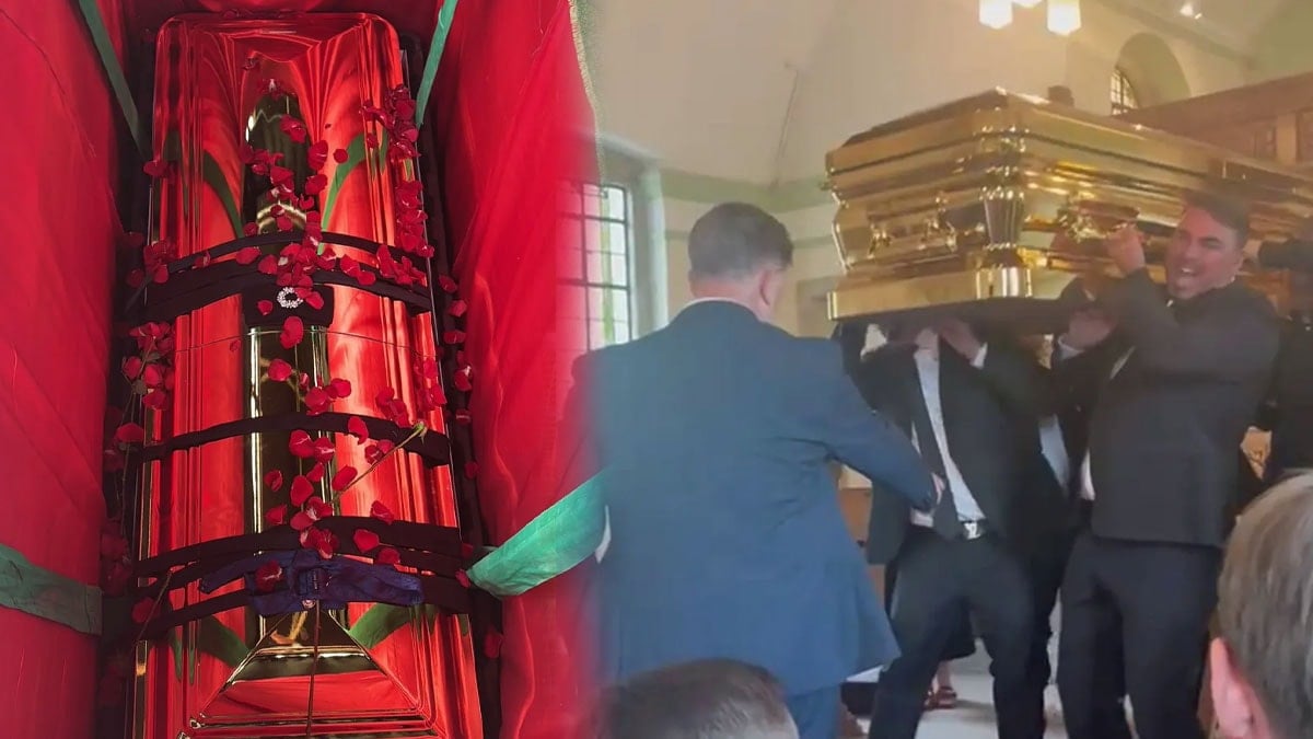 Meşhur ‘kral’ milyon dolarlık altın tabutla gömüldü