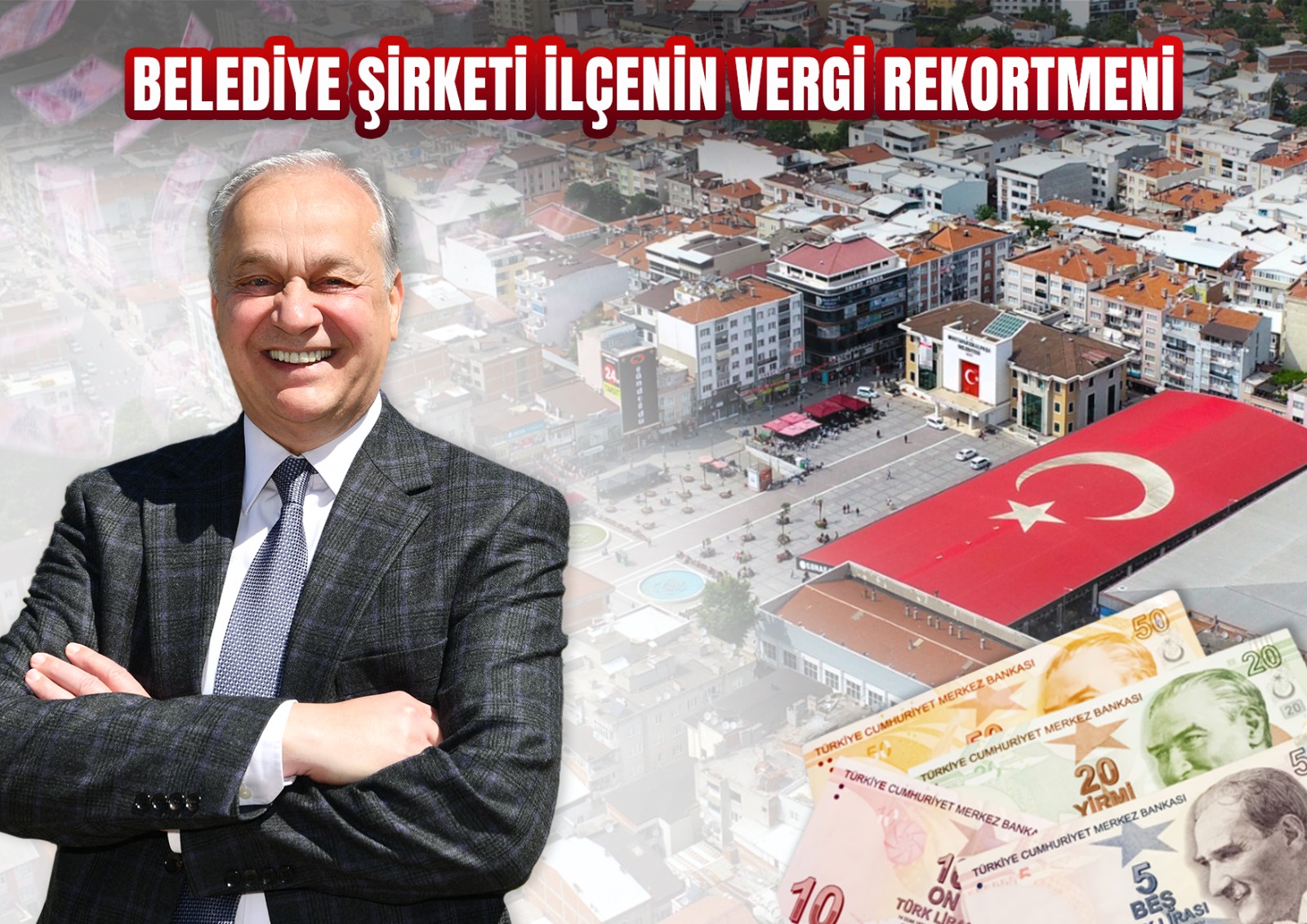 BELEDİYE ŞİRKETİ İLÇENİN VERGİ REKORTMENİ
