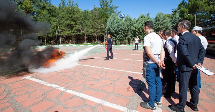 Burfaş Yangın Tatbikat