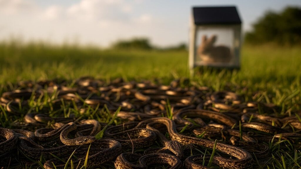 Dev yılan istilasına karşı akıl almaz çözüm