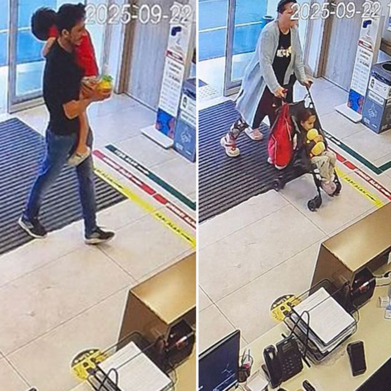 Elinde oyuncağı vardı… 2 kardeşin son görüntüsü!