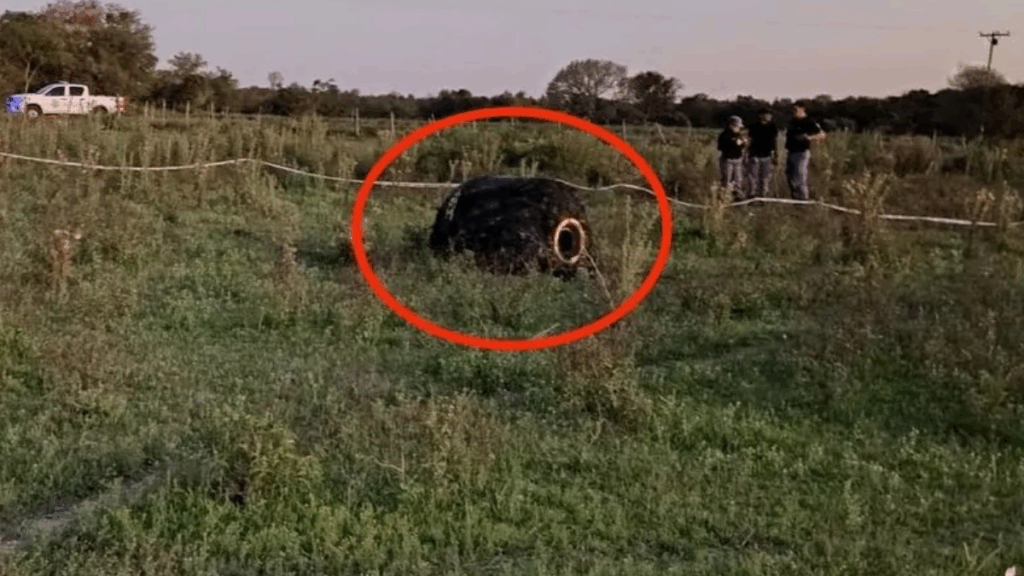 Gökyüzünden tüylü bir cisim fırlayarak köyün ortasına düştü: Gören şoke oluyor