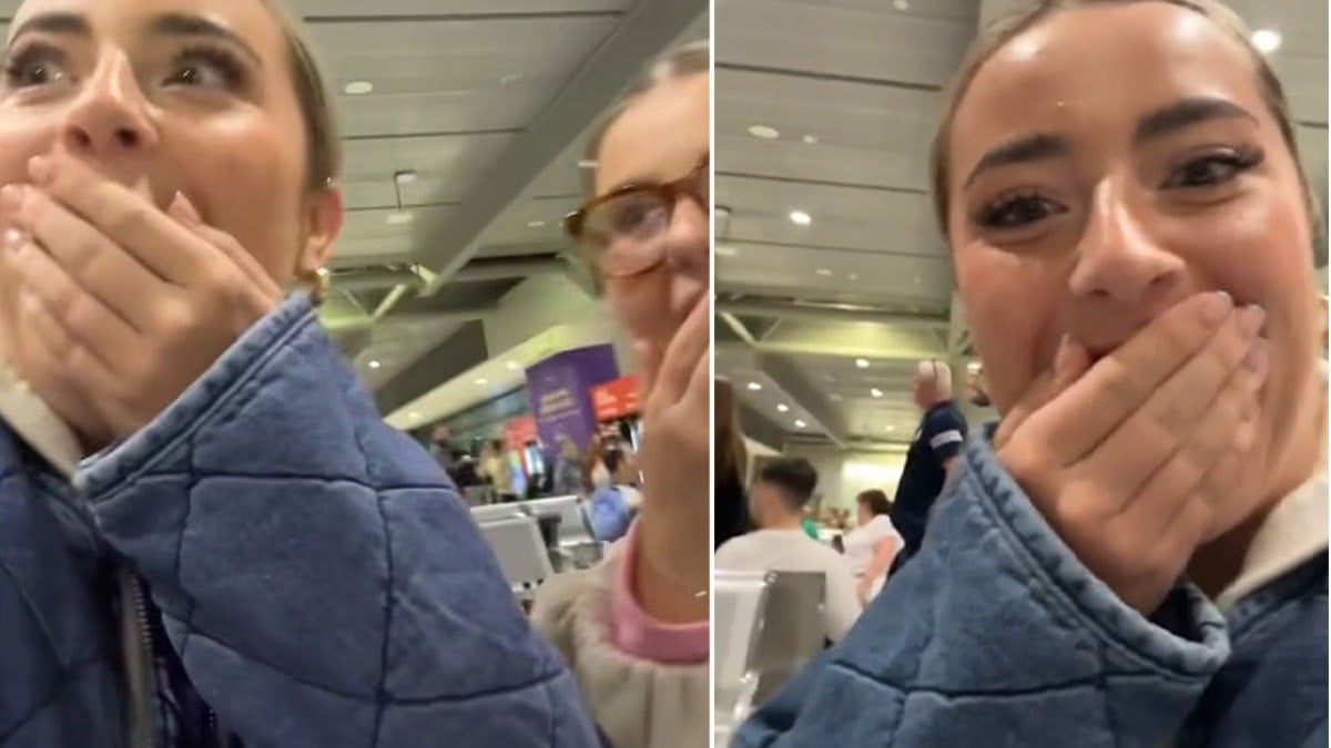 Havaalanında anons sistemini ele geçirip ortalığı birbirine kattı