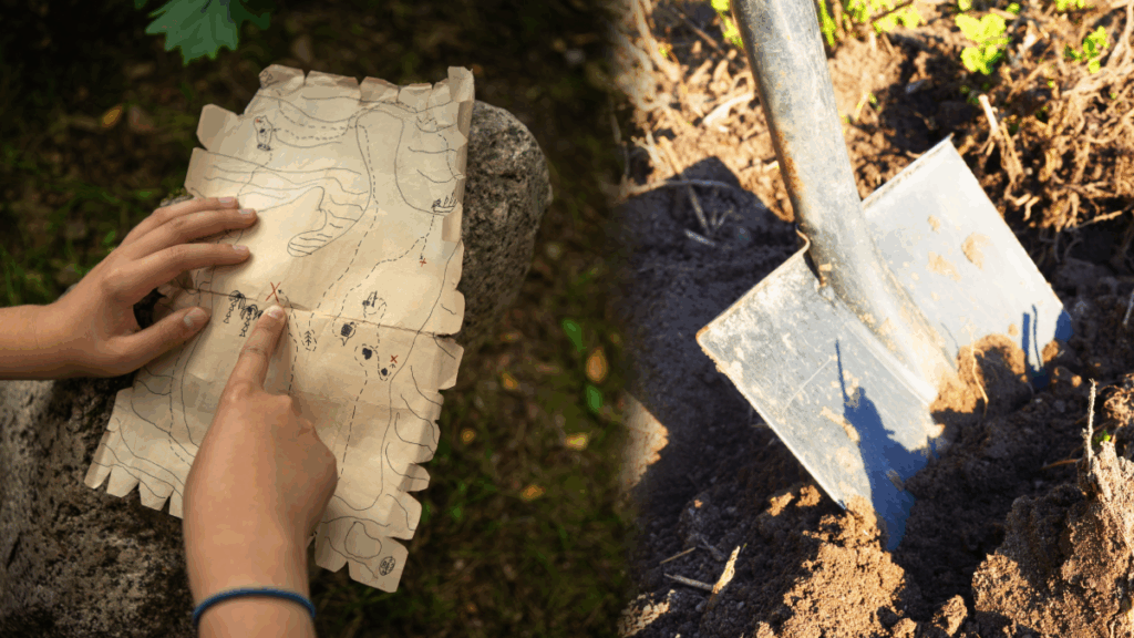 Her kazdığında külçe külçe altın çıkaran kadın haritayı paylaştı