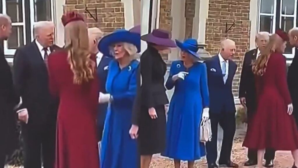 Kraliyet ailesinde bile kaynana huyu değişmiyor! Kraliçe, gelini Prenses Kate’i Trump’ın yanında kovdu