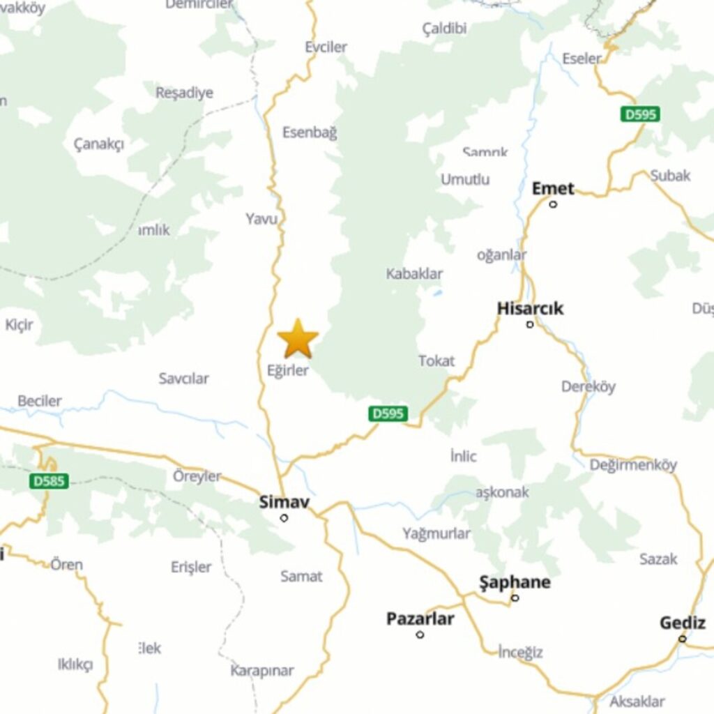 Kütahya Simav’da 5,4 büyüklüğünde deprem!