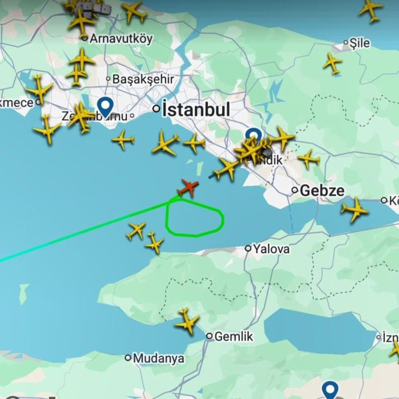Sabiha Gökçen’de uçaklara deprem uyarısı