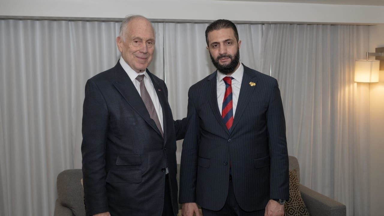 Şaraa, Dünya Yahudi Kongresi lideri Lauder’le buluştu