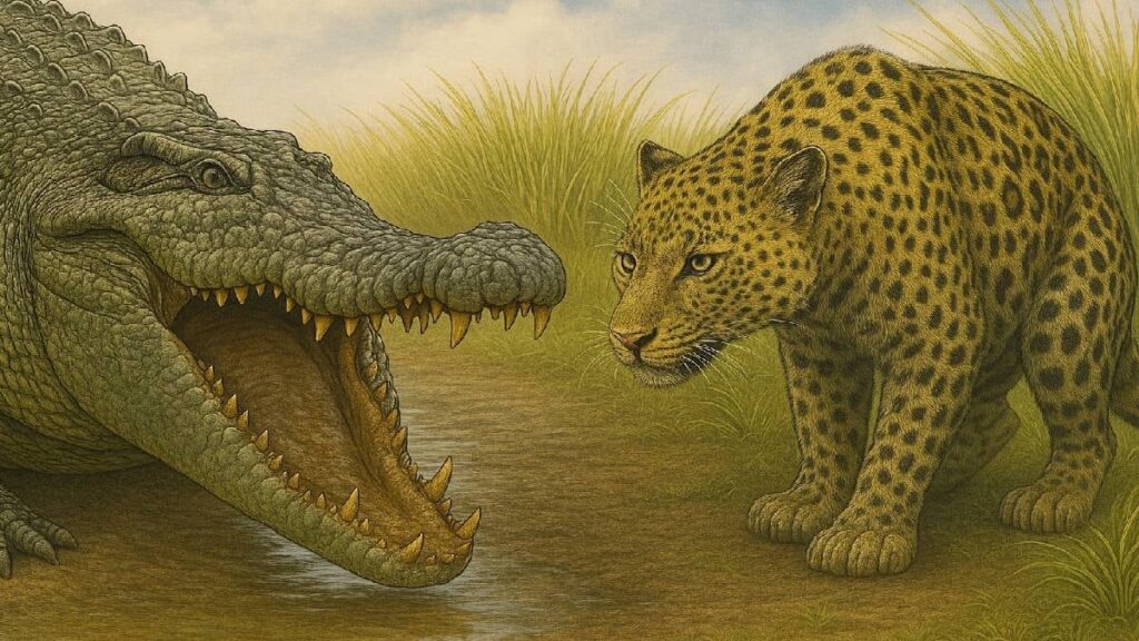 Tarihin en kötü ölüm şekli ortaya çıktı: Timsah bacağını leopar kafasını yedi