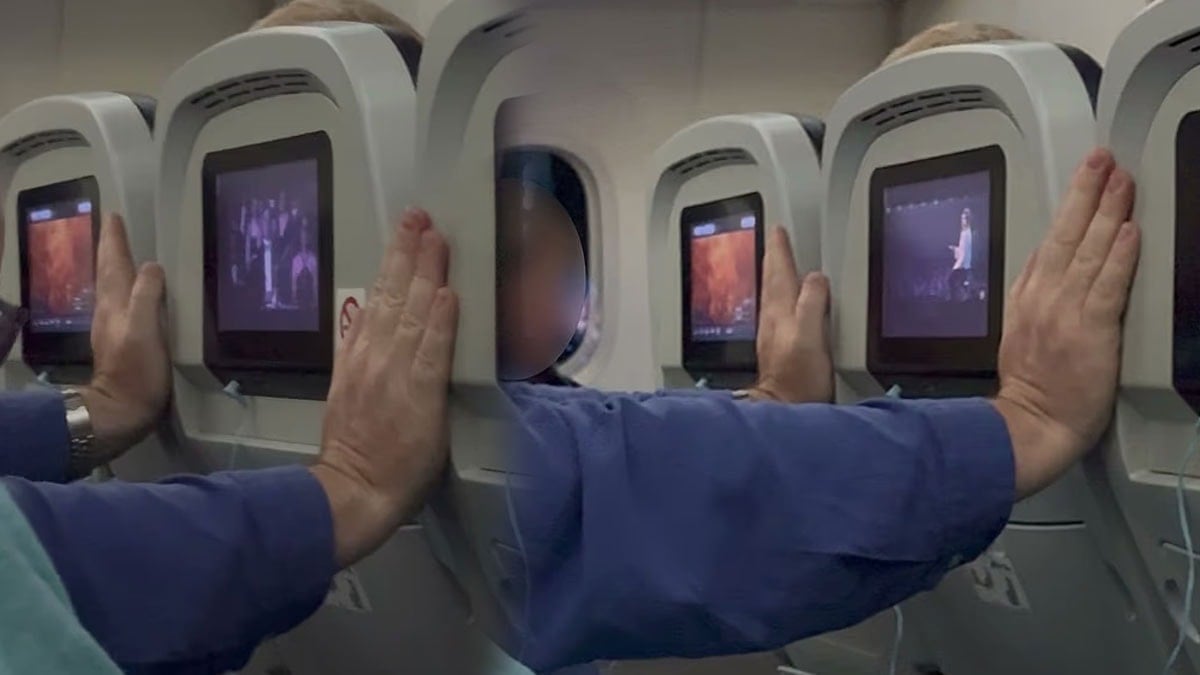 Tek bir sebepten 8 saat boyunca ellerini koltuğa dayayıp seyahat etti