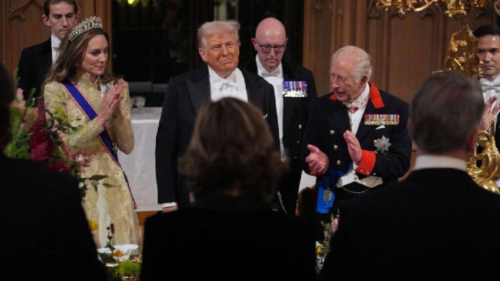 Windsor kalesindeki masalsı gecede, baş karakter Trump