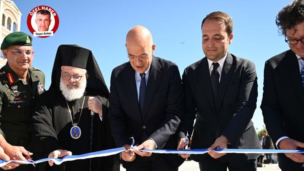 Yunan bakan Türkiye sınıra yakın bölgede anıt açılışı yaptı