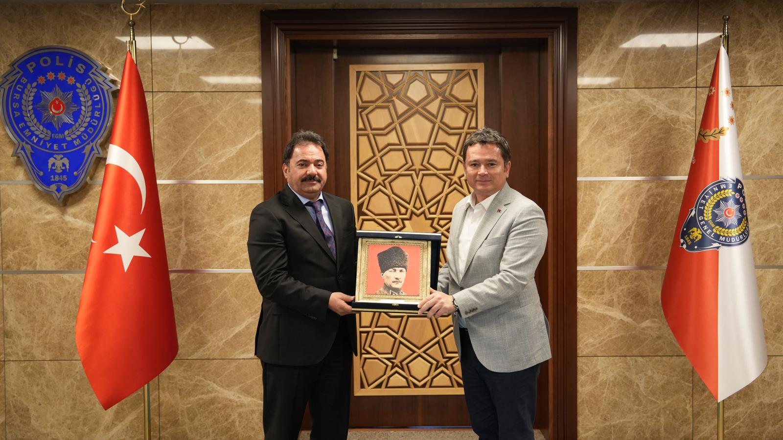 Başkan Aydın’dan yeni İl Emniyet Müdürü Gökce’ye hayırlı olsun ziyareti