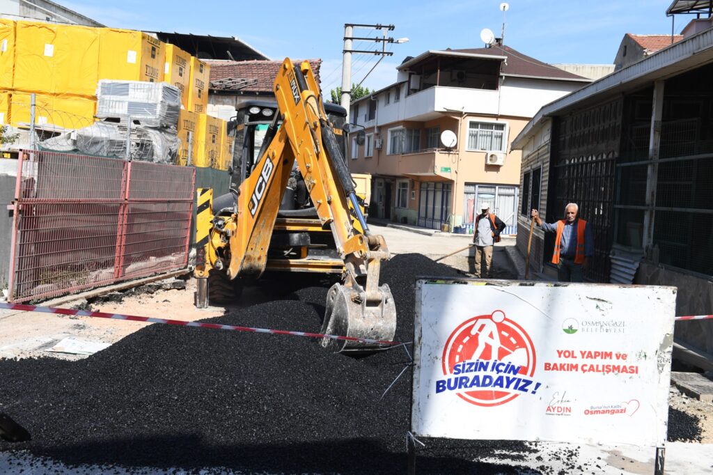 Kaliteli ulaşım için Osmangazi’nin yollarında çalışma var