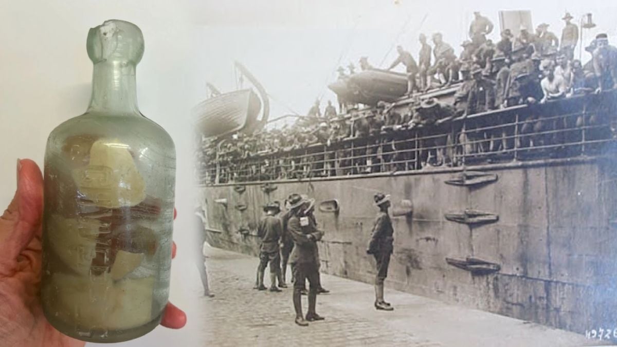 Birinci Dünya savaşı askerlerinin şişeye koyup denize attığı mektup, 100 yıl sonra kıyıya vurdu