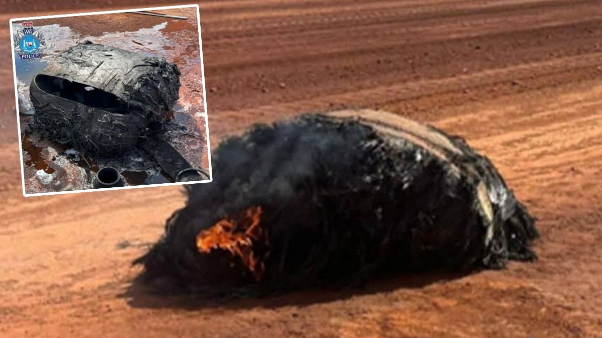 Çöle gökten yanan bir cisim düştü: Sakın dokumayın çağrısı yapıldı