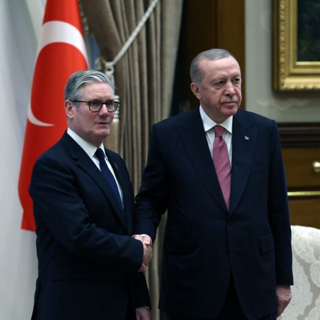 Cumhurbaşkanı Erdoğan, Starmer ile bir araya geldi