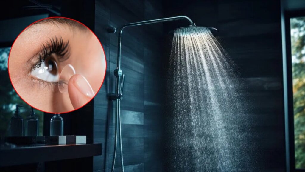 Duşta lensi çıkarmayı unuttu: Şimdi kabusu yaşıyor