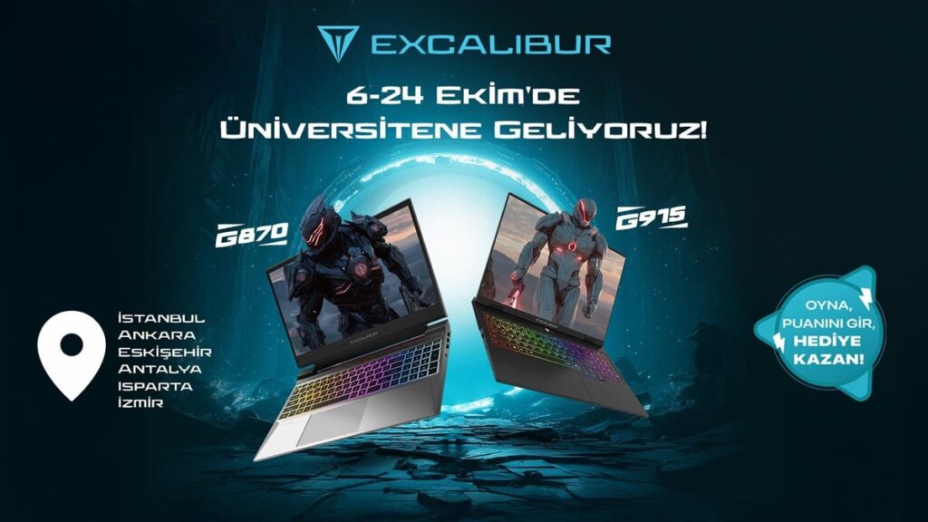 Excalibur, üniversite kampüslerinde gençlerle buluşuyor