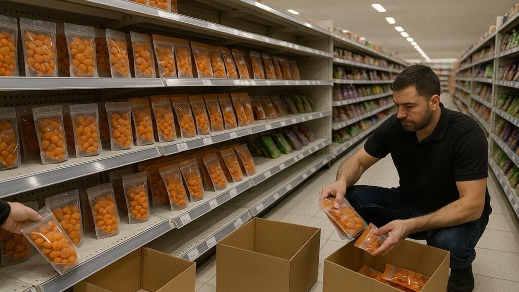 Market raflarındaki binlerce paket kuru kayısı toplatılıyor