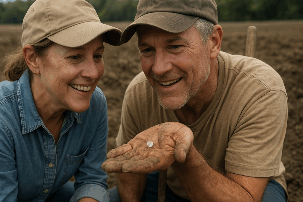 Parkta 2,71 karatlık beyaz elmas buldular! 1 günde zengin oldular
