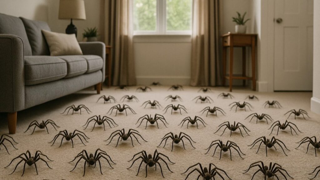 5 yıl boyunca fark etmeden 2 bin örümcekle yaşamışlar