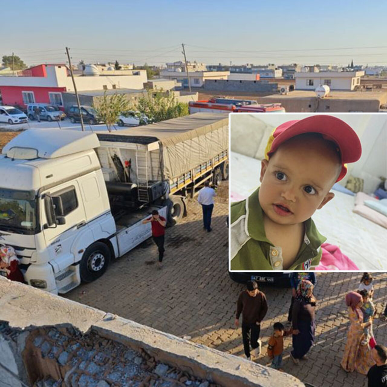 Babası TIR’ın direksiyonundaydı… Kahreden manevra!