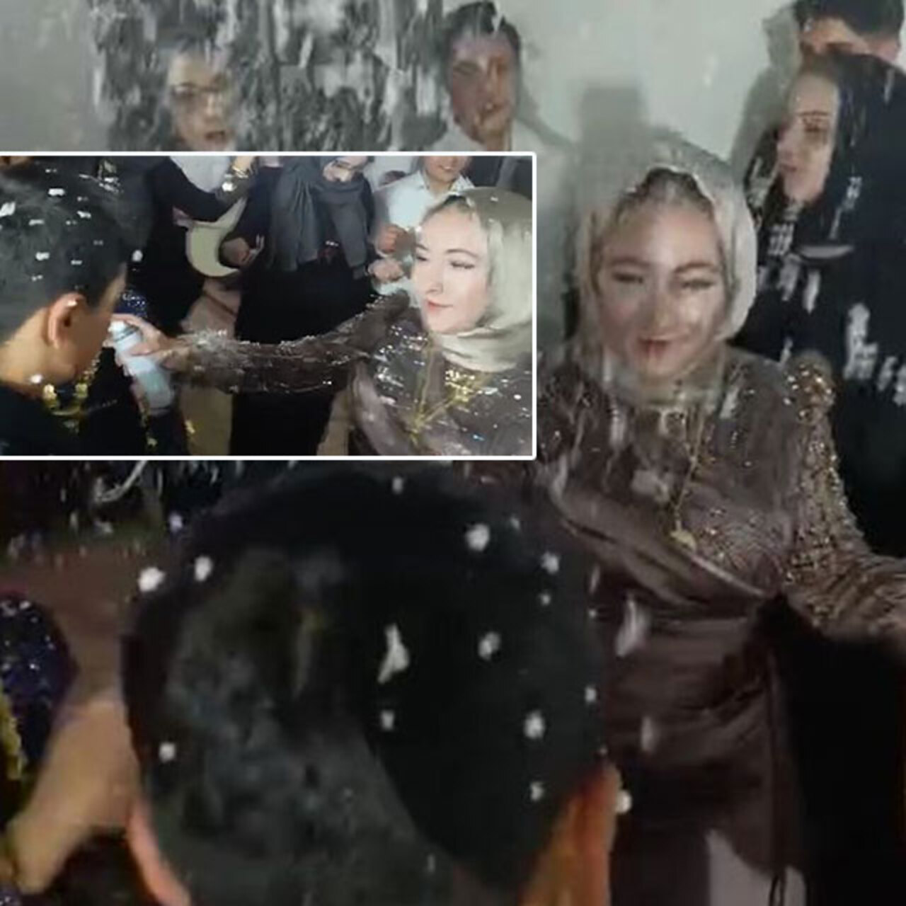 Kar spreyi sıkıyordu… Eğlenirken öldürülmüş!