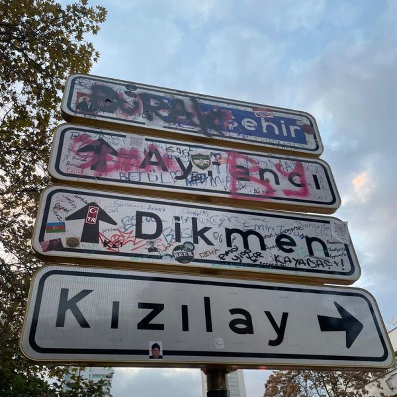 Kızılay tabelasının gençlerle imtihanı!