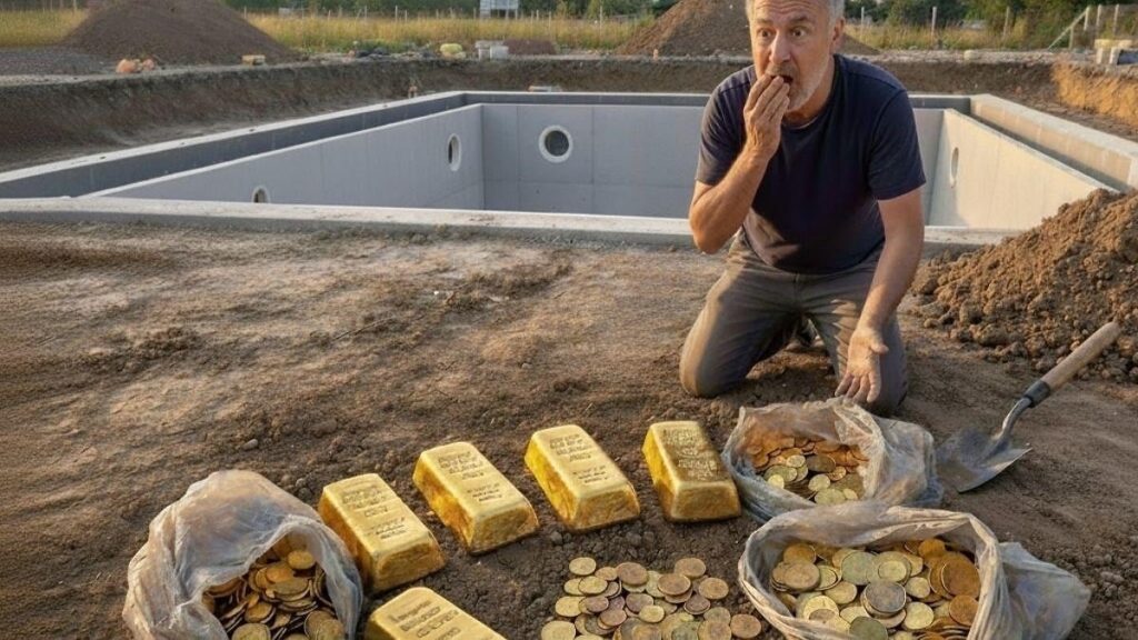 Talih kuşu evinin  bahçesine kondu! Havuz yapmak istediği bahçe altın deposu çıktı