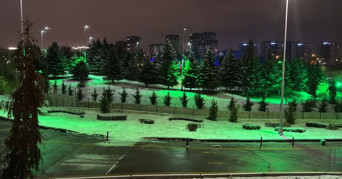 Başkentte kar yağışı etkili oldu