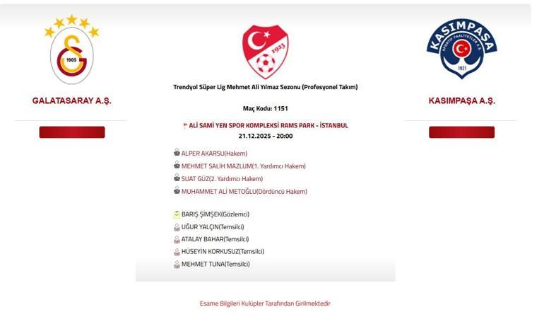 GALATASARAY KASIMPAŞA MAÇ SAATİ VE KANALI: Galatasaray Kasımpaşa Maçı Hangi Kanalda, Saat Kaçta?