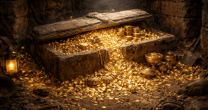 Mezarın içinden 90 milyon dolarlık altın çıktı