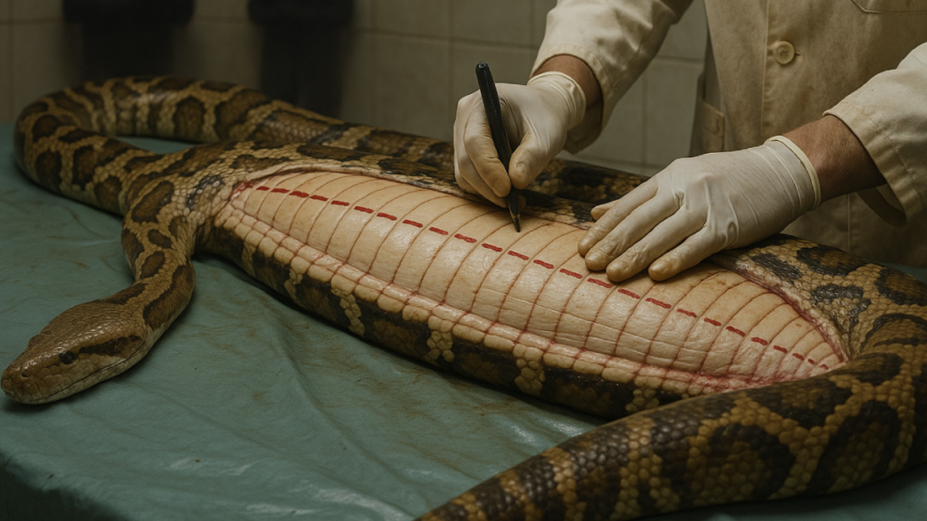 Otopsi yapılan yılanın karnından çıkan ‘Yok artık’ dedirtti