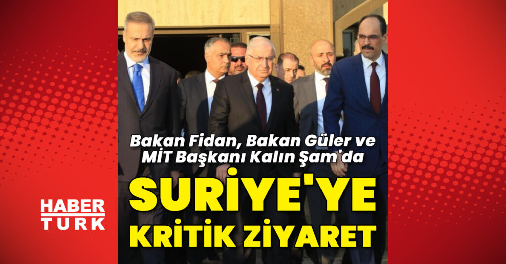 Suriye’ye kritik ziyaret