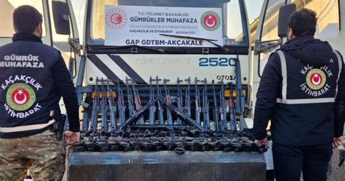 52 silah ile 41 şarjör ele geçirildi